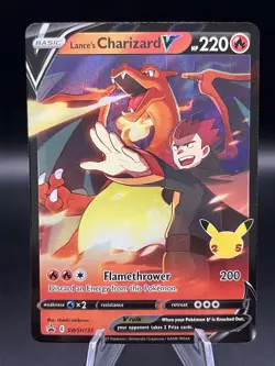Sword & Shield Promo Cards #SWSH133 Lance's Charizard V Promo NM - Image 1