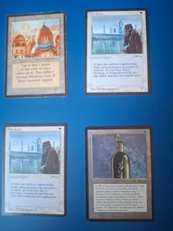 Mtg arabian nights city of brass, 2abu jafar bottle of suleiman - Image 1