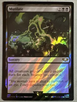 MTG / Mutilate / 40K / #203 / SURGE FOIL / Rare / NM - Image 1