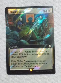 MTG Surge Foil Martial Coup Extended Art Fallout NM - Image 1
