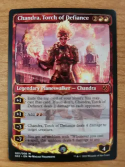 Chandra, Torch of Defiance NM Signature Spellbook: Chandra MTG FREE SHIPPING - Image 1
