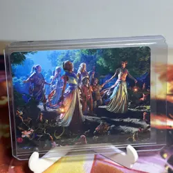 MTG Lord Of The Rings Gold Stamped Art Series Realm Seekers 74/81 - Image 1