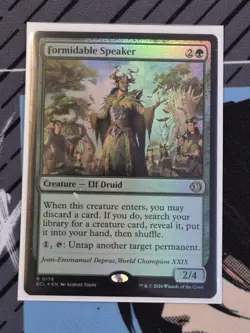 Magic The Gathering #176 Formidable Speaker Lorwyn Eclipsed Foil - Image 1