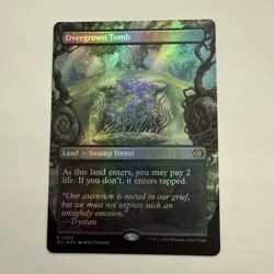 Overgrown Tomb FOIL Borderless 350 Lorwyn Eclipsed ECL MTG Rare Land Unplayed NM - Image 1