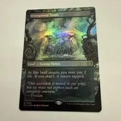 Overgrown Tomb FOIL Borderless 350 Lorwyn Eclipsed ECL MTG Rare Land Unplayed NM - Image 2