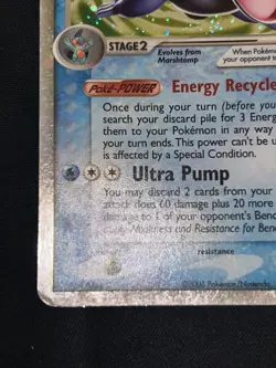 Swampert ex 98/100 Pokemon EX Crystal Guardians 2006 Holo – MP - Image 3