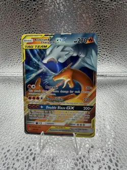 Pokemon Reshiram & Charizard GX 20/214 Unbroken Bonds TAG TEAM Holo - Image 1