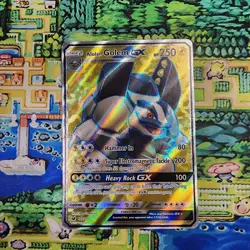 Pokemon SM Crimson Invasion Alolan Golem GX (Full Art) 102/111 Holo Nm - Image 1