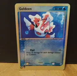 Pokemon TCG Goldeen 55/109 EX Ruby & Sapphire Reverse Holo Common 50HP Flail - Image 1