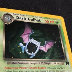 Dark Golbat 7/82 Holo Team Rocket Rare 1999- 2000 Wizards Pokemon TCG English - Image 2