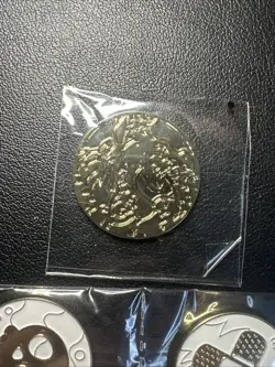 Pokemon TCG Metal Dice and Charizard Commemorative Coin Set UPC - Image 2