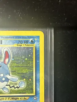 Pokemon TCG Azumarill 2/111 Neo Genesis Holo SWIRL! LP! Free Shipping! - Image 2