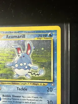 Pokemon TCG Azumarill 2/111 Neo Genesis Holo SWIRL! LP! Free Shipping! - Image 3