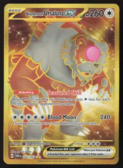 Bloodmoon Ursaluna ex Hyper Rare 222/167 Pokemon Twilight Masquerade - Image 1