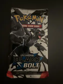 Heavy! 22.74g Pokemon TCG SV 10.5 Black Bolt Booster Pack Sealed! - Image 2