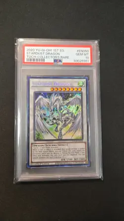 Yu-Gi-Oh! TCG Stardust Dragon TOCH-Collectors Rare PSA 10 1st Edition - Image 1
