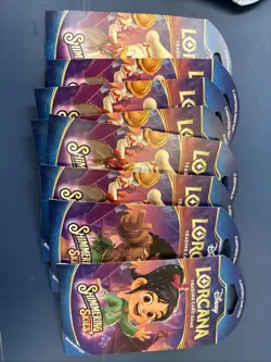 Disney Lorcana TCG - Shimmering Skies Sleeved Booster Packs, Lot of 8 New - Image 1