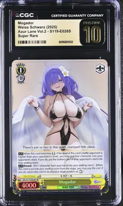 Weiss Schwarz GRADED 2025 Mogador S119-E026S Azur Lane 2 SR PRISTINE 10 ENG - Image 1