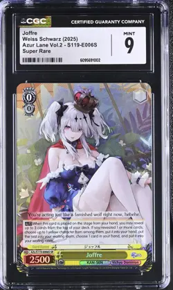 Weiss Schwarz GRADED 2025 Joffre S119-E006S Azur Lane 2 SR GM 9 ENG - Image 1