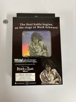 Weiss Schwarz Attack On Titan Final Season Trial Deck+ OPENED Extra Cards - Image 1