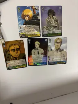 Weiss Schwarz Attack On Titan Final Season Trial Deck+ OPENED Extra Cards - Image 3