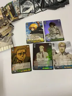 Weiss Schwarz Attack On Titan Final Season Trial Deck+ OPENED Extra Cards - Image 4