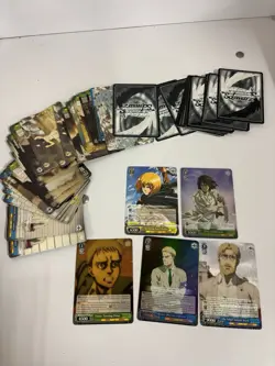 Weiss Schwarz Attack On Titan Final Season Trial Deck+ OPENED Extra Cards - Image 5