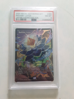 mtg radiant lotus jap show foil psa 8 no.110668202 card 406 mint - Image 1