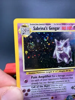 Sabrina's Gengar 14/132 Swirl Holo Gym Heroes Pokemon Card LP+ - Image 2