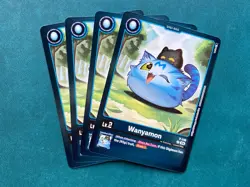 Wanyamon P-148 Playset Promo Special Limited Set Digimon Card Game x4 - Image 1