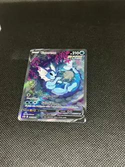 Pokemon TCG English Card Sword & Shield Promo Vaporeon V SWSH181 Full Art Holo - Image 3