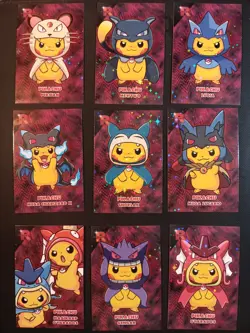 Pikachu Poncho Set STAR Holo Team Rocket Card Database Peru Pokemon Full Set - Image 1