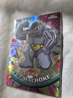 Topps 2000 Spectra Chrome Pokemon Holo Card #67 Machoke - Image 1
