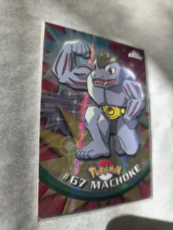 Topps 2000 Spectra Chrome Pokemon Holo Card #67 Machoke - Image 3
