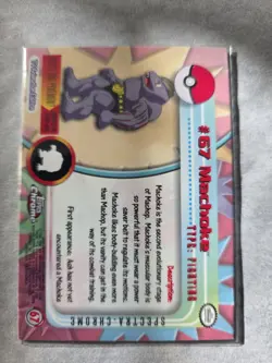 Topps 2000 Spectra Chrome Pokemon Holo Card #67 Machoke - Image 4