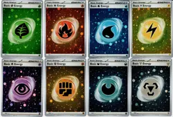**Real HD HOLO ** 151 SVE HD Cosmos Energy - Complete set of 8 Pokemon Cards - Image 1