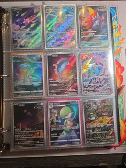 Pokemon Card Lot Binder V/VMAX IR Hits Ex 180 Cards NM Full Art - Image 1