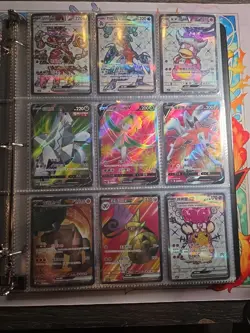 Pokemon Card Lot Binder V/VMAX IR Hits Ex 180 Cards NM Full Art - Image 5