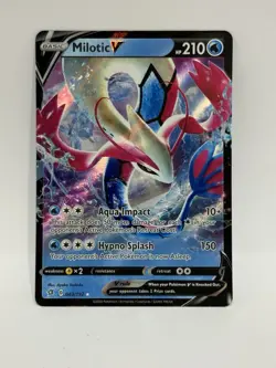 Pokemon TCG Milotic v Rebel Clash Holo Ultra Rare Card 043/192 - Image 1