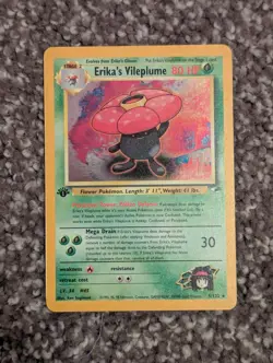 Erika's Vileplume 005/132 Gym Heroes Holo Pokemon TCG Vintage Card - Image 1