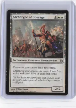 MTG Born of the Gods #4 Archetype of Courage Uncommon - LP - Image 1