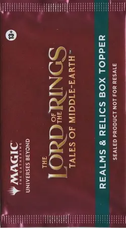 The Lord of the Rings: Tales of Middle-Earth Realms & Relics Box Topper Pack Mtg - Image 1