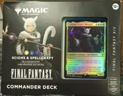 MTG Final Fantasy Commander Deck Scions & Spellcraft Sealed Worn Box - Image 1
