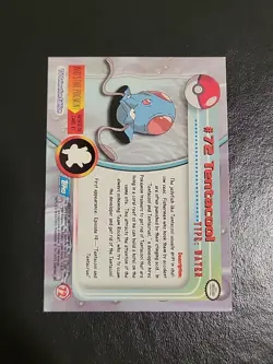 NM! HOLO Foil #72 Tentacool Series 1 Topps Pokemon Blue Label - Image 2