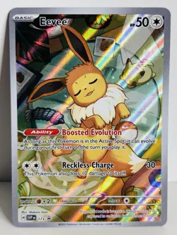 Eevee SVP 173 [Black Star Promo] Illustration Rare Pokemon TCG - Image 1