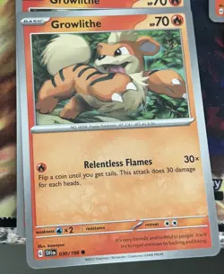 Growlithe 030/198 Common | Scarlet & Violet | Pokemon Card - Image 1