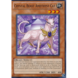 Crystal Beast Amethyst Cat - LCGX-EN156 - Common - Unlimited Edition Near Mint L - Image 1