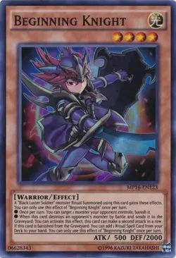Beginning Knight - MP16-EN123 - Super Rare - Unlimited Edition x1 - Lightly Play - Image 1