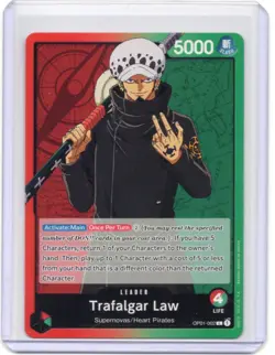 Trafalgar Law OP01-002 Leader Romance Dawn - One Piece TCG English - Image 1