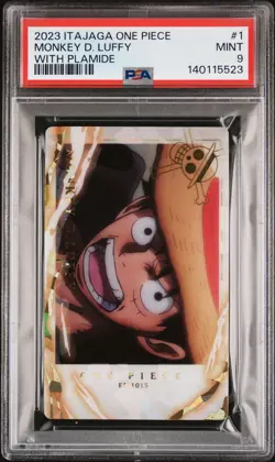 2023 ITAJAGA ONE PIECE WITH PLAMIDE #1 MONKEY D. LUFFY PSA 9 - Image 1